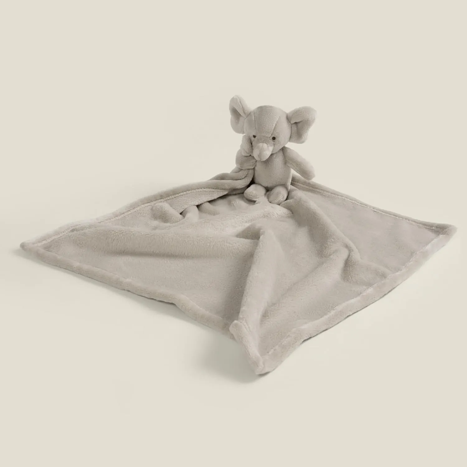 UnHide Lil’ Marsh Lovey Blanket - Super Soft Baby Blanket with Stuffed Animal - Perfect for Home, Travel and On The Go - Baby Blanket Lovey 20” x 20”, Elephant