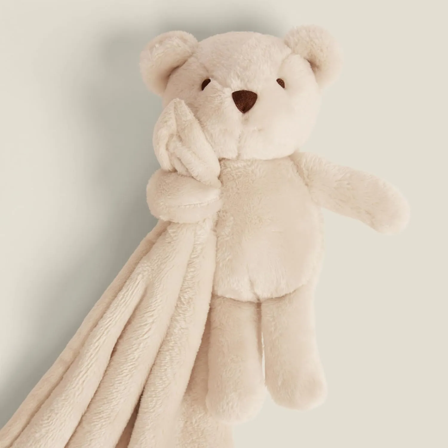 UnHide Lil' Marsh Lovey - Super Soft Baby Blanket with Stuffed Animal - Perfect for Home, Travel and On The Go - 20' x 20', Bear
