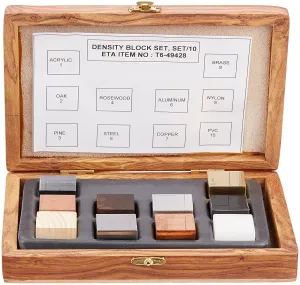 United Scientific™ DCSET10 | Density Cube Set of 10 | Density Cubes for Science |Designed for use in The Classroom or Home | 1 Set
