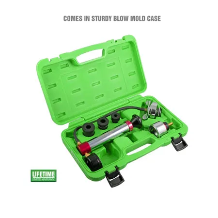Universal Cooling System Pressure Test Kit, Automotive Radiator Pressure Tester for Coolant