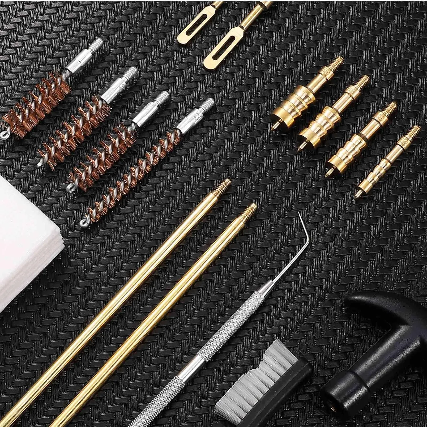 UrbanX Universal Handgun Cleaning kit for Bersa 83 .380 ACP Pistol Cleaning Kit Bronze Bore Brush and Metal Bronze Jags Tips with Zippered Compact Case