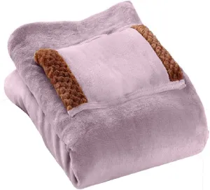 USB Electric Heated Blanket, Heated Throw Flannel Fleece Blanket Throw Travel Electric Blanket Fast Heating Blanket Electric Shawl Wrap with Warm Handbag for Home Office Winter
