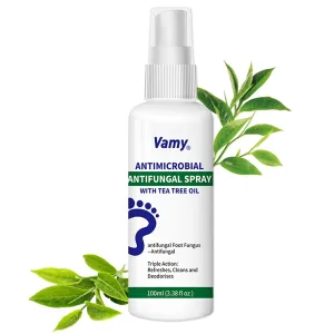 vamy Complete Foot & Nail Kit Nail Solution and Foot Sanitizer Spray with Tea Tree Oil 3.38oz (1 ct)