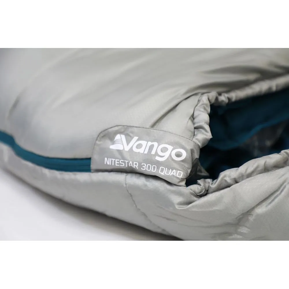 Vango Nitestar Alpha 300 Quad Sleeping Bag Square 3 Season Camping