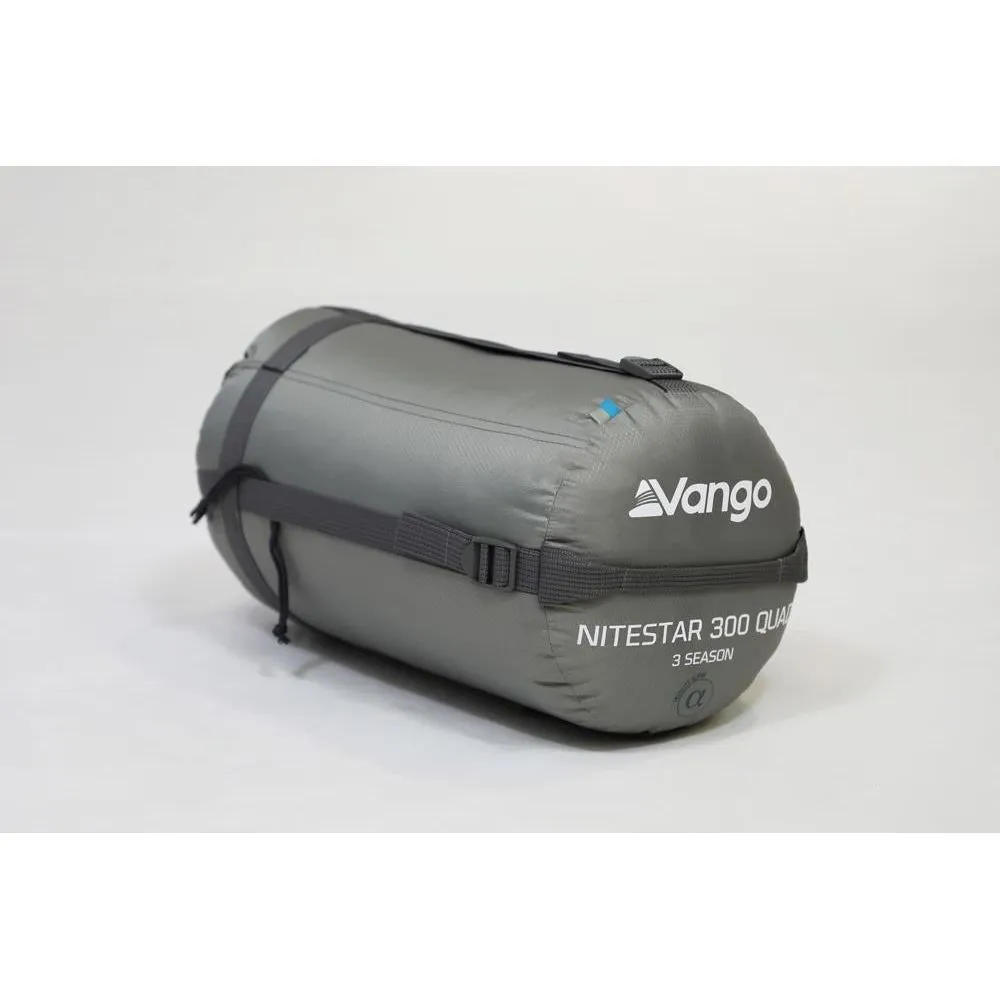Vango Nitestar Alpha 300 Quad Sleeping Bag Square 3 Season Camping