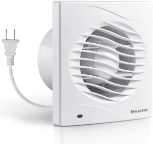 Venta 4-Inch Bathroom Exhaust Fan, Quiet Wall Mount Bathroom Fan, Powerful Ventilation for Kitchen, Garage, Office, Laundry Room - 1.5 Sones, 130m³/h, 12W - White