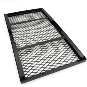 VICASKY Folding Picnic Table Mesh Iron Camping Grill Desk for Outdoor Activities