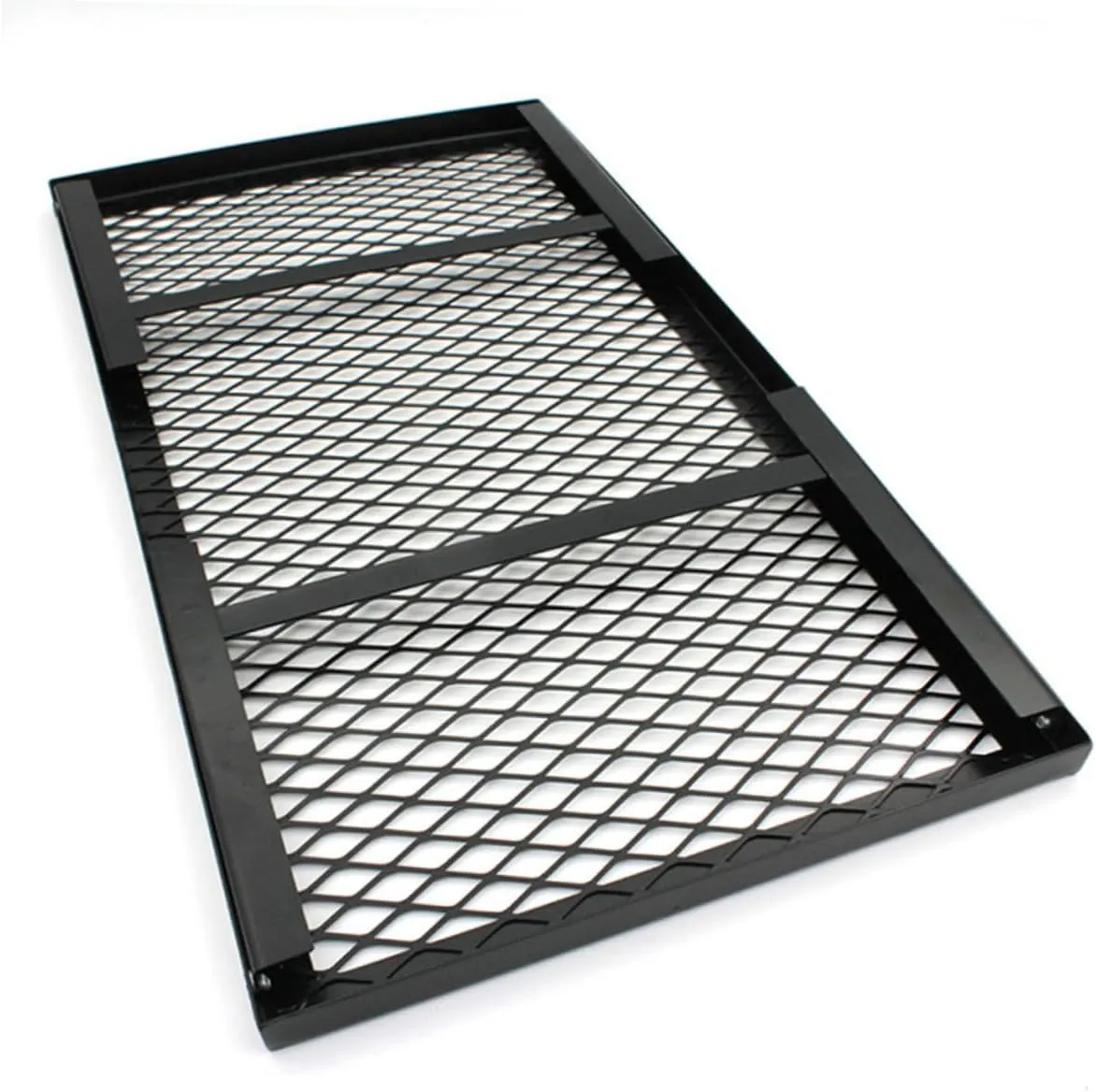 VICASKY Folding Picnic Table Mesh Iron Camping Grill Desk for Outdoor Activities