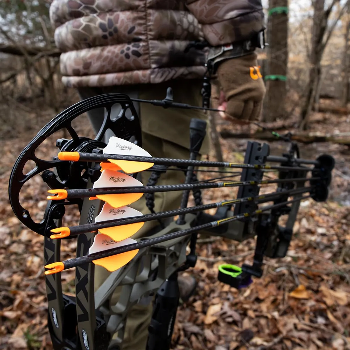 Victory Archery VAP SS 0.166" 200/250/300/350/400 Spine Micro Diameter Carbon Hunting Arrow Vane Fletched 6 Pack