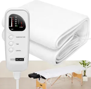 VIVOHOME Massage Table Warmer with Timer and 5 Heat Settings from 68℉ to 131℉ for Spa Bed, 71" X 30" (L X W)