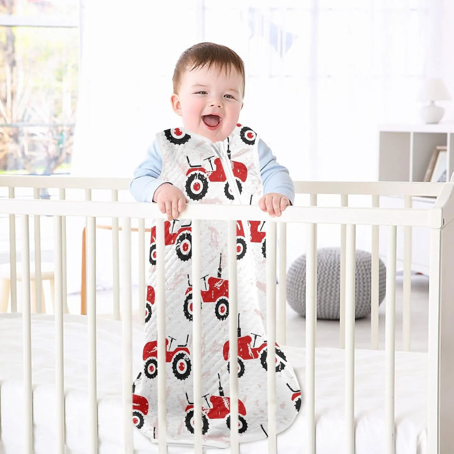 vvfelixl Mushrooms Baby Sleeping Bag,Toddler Sleep Sack, Baby Sleep Suit Wearable Blanket for 0-6 Months