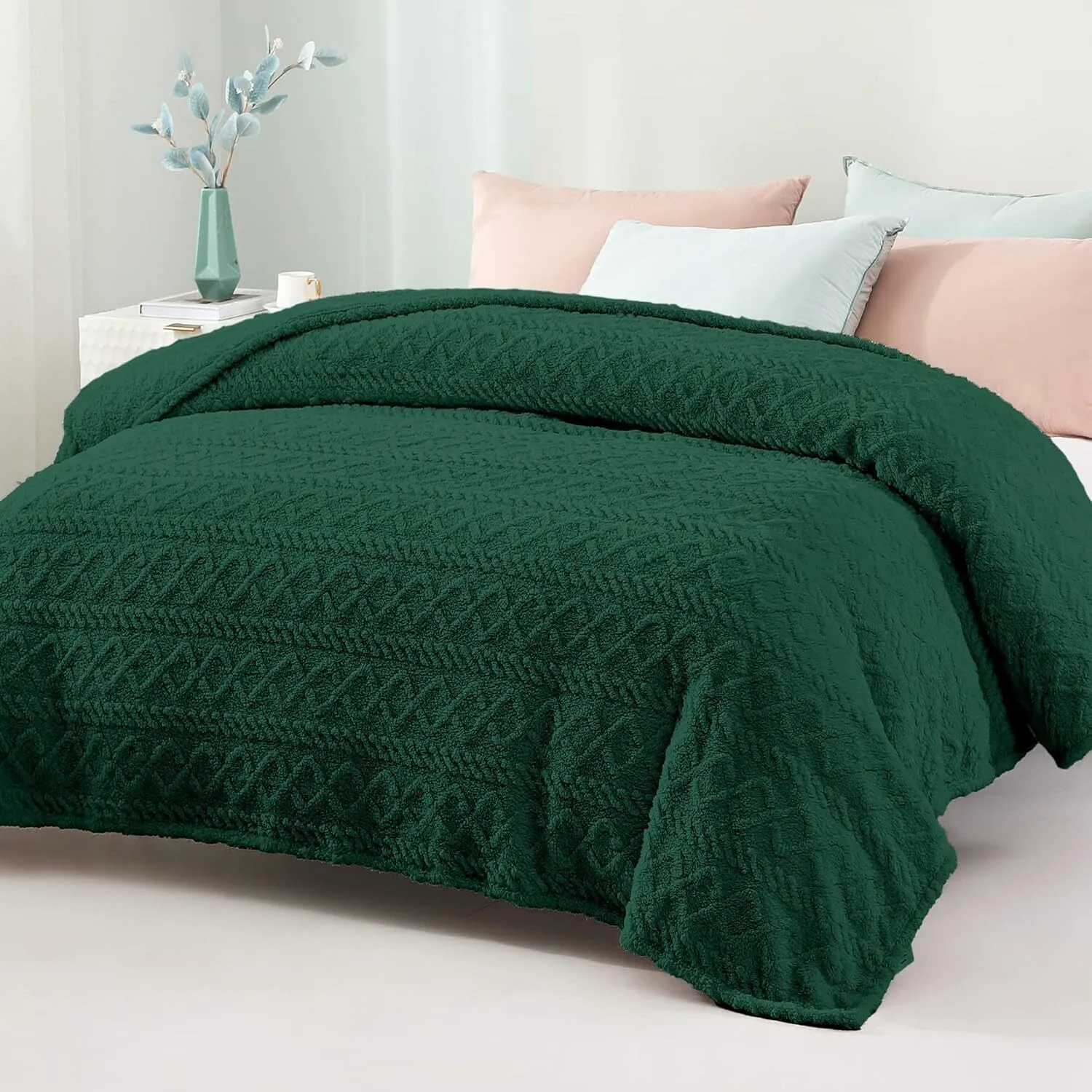 Warm and Breathable: Plush and super soft material makes the blanket warm enough for cuddling up on the couch and napping. Breathable fabric and unique woven technology accelerate air flow to get rid of breaking out in a sweat