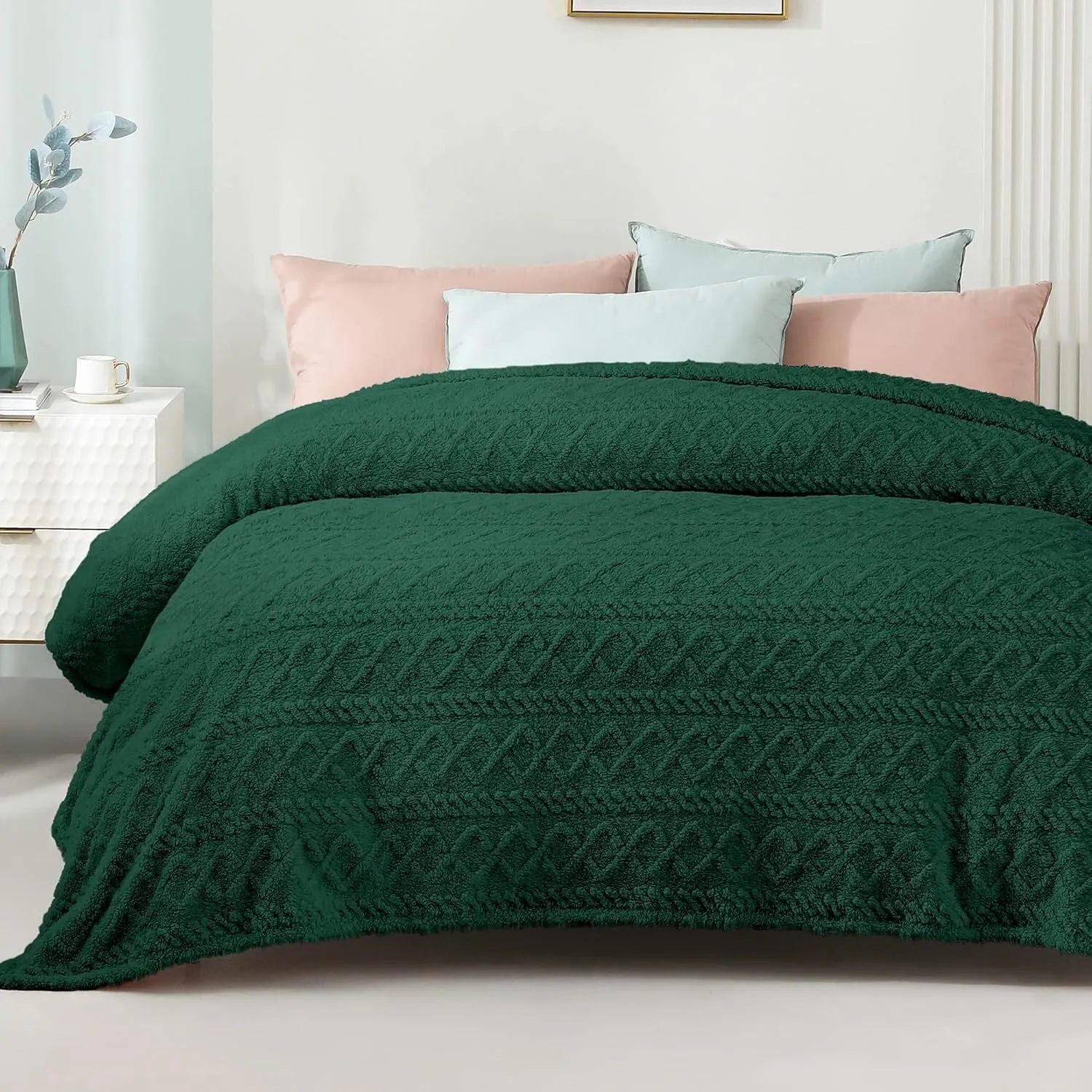 Warm and Breathable: Plush and super soft material makes the blanket warm enough for cuddling up on the couch and napping. Breathable fabric and unique woven technology accelerate air flow to get rid of breaking out in a sweat