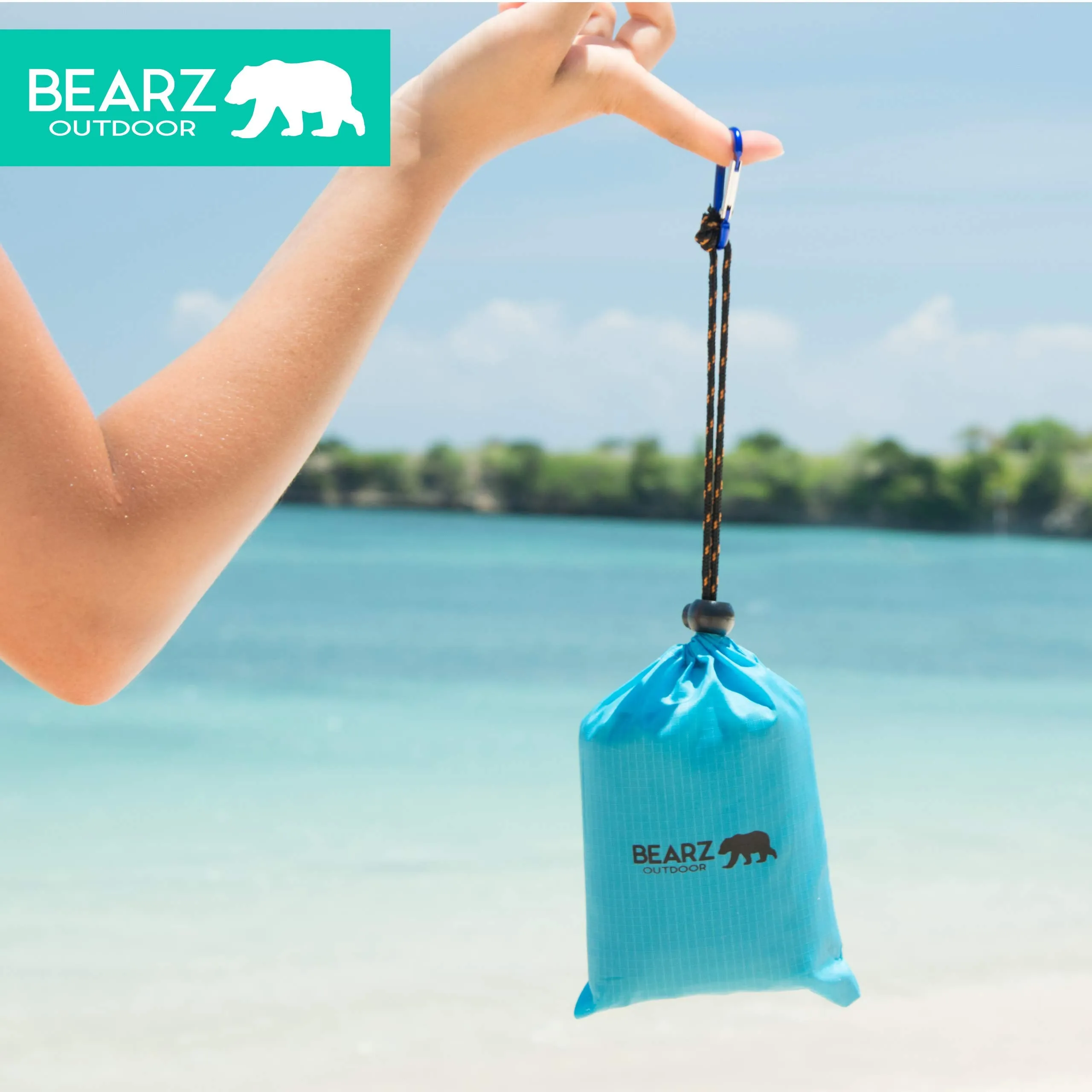 Waterproof compact travel picnic blanket