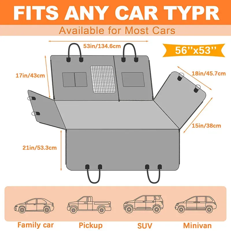 Waterproof Mesh Window Pet Vehicle Hammock