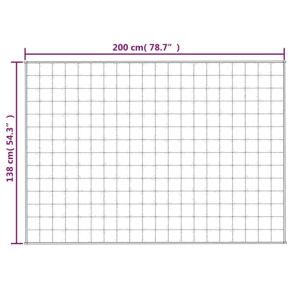 Weighted Blanket Blue 138x200 cm Single 6 kg Fabric