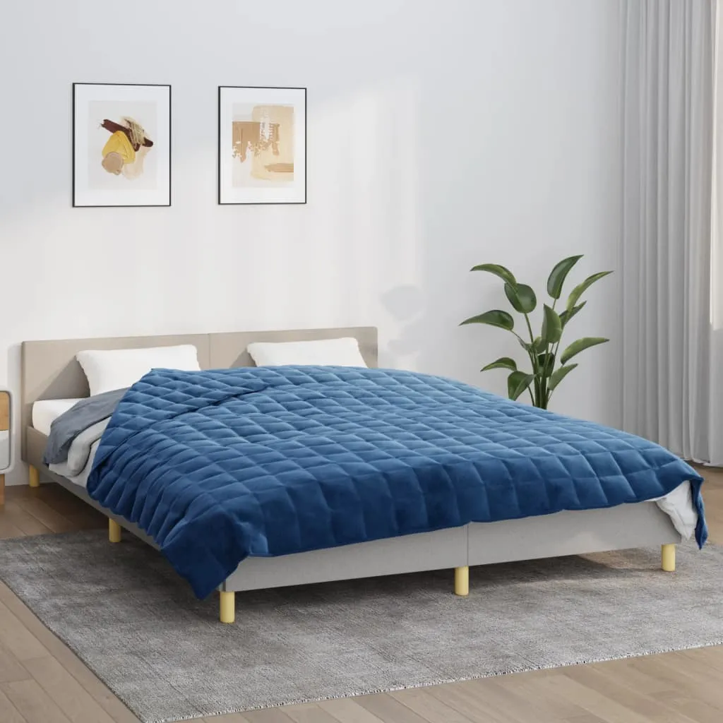 Weighted Blanket Blue 200x225 cm 9 kg Fabric