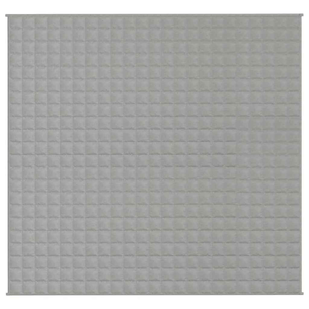 Weighted Blanket Grey 220x235 cm King 15 kg Fabric