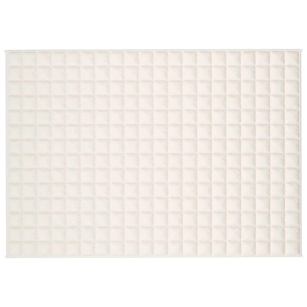 Weighted Blanket Light Cream 137x200 cm Single 10 kg Fabric