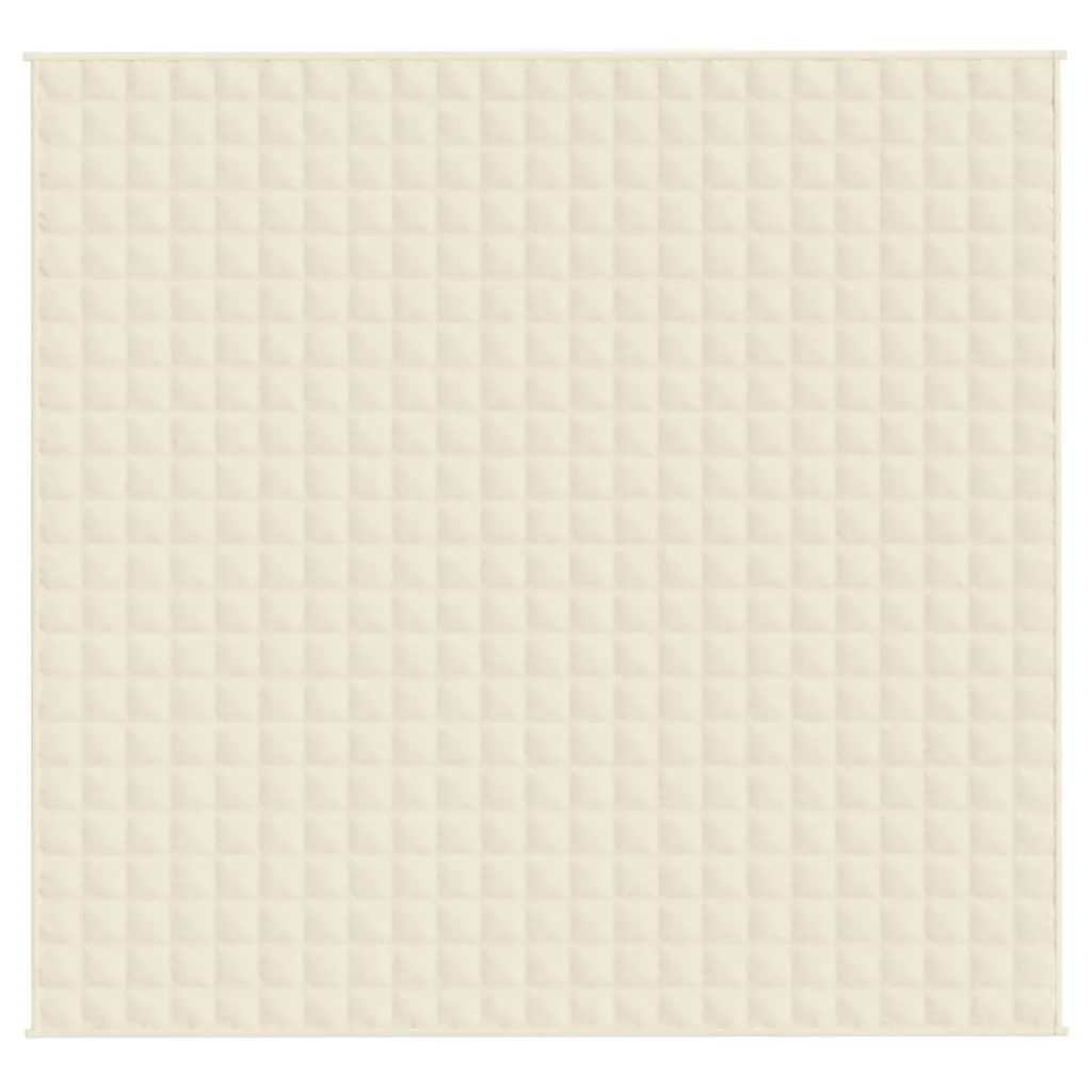 Weighted Blanket Light Cream 220x240 cm King 11 kg Fabric