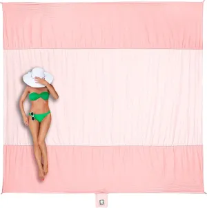 WEKAPO Beach Blanket Sandproof Waterproof, Extra Large Beach Mat, Oversized & Compact Sand Free Mat Quick Drying, Lightweight & Durable with 6 Stakes & 4 Corner Pockets