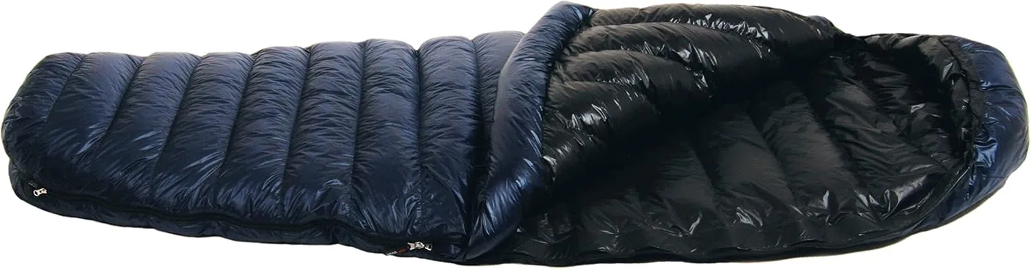 Western Mountaineering TerraLite 25 Degree Sleeping Bag Navy Blue 6FT 6IN / Left Zip