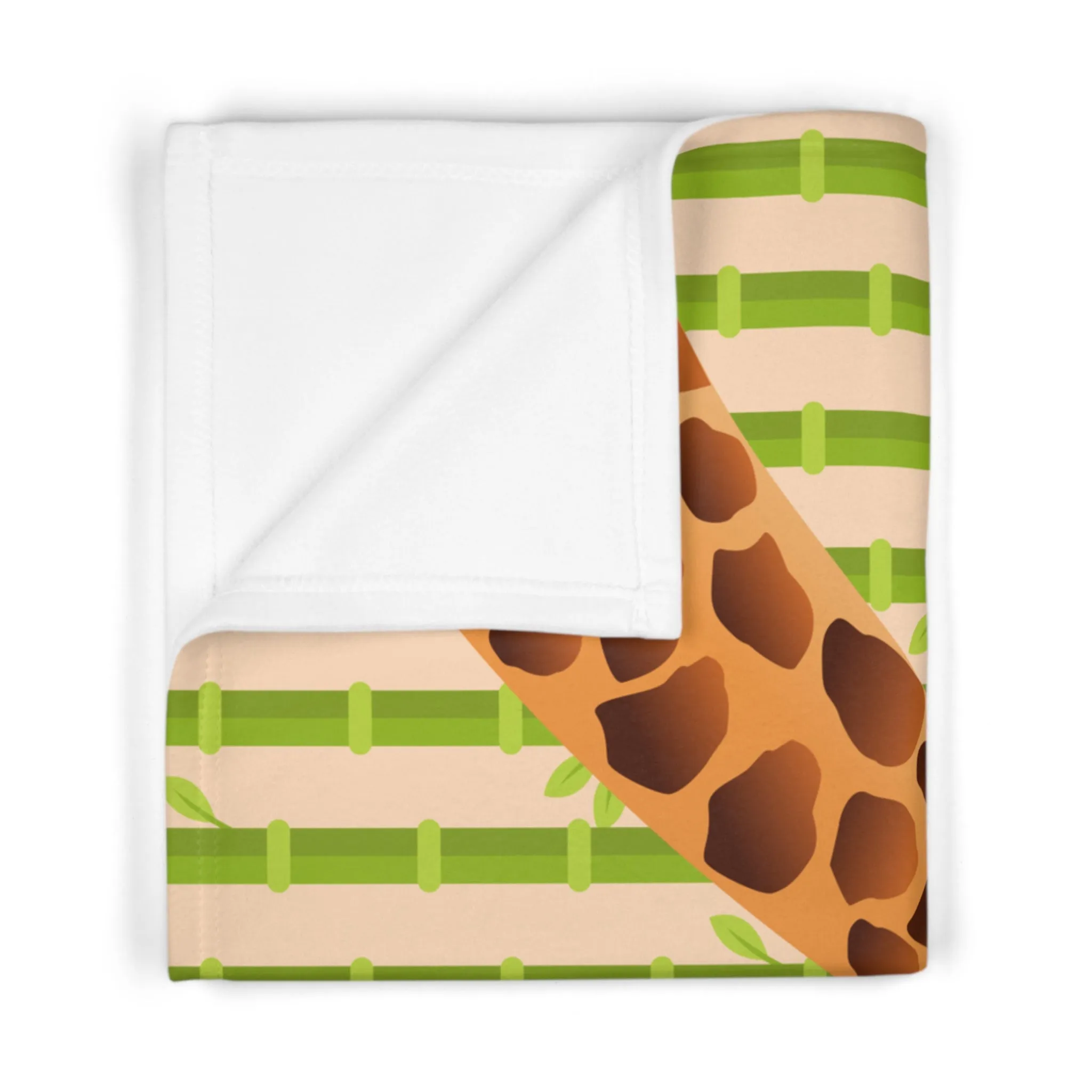 Whimsical Giraffe Fleece Baby Blanket