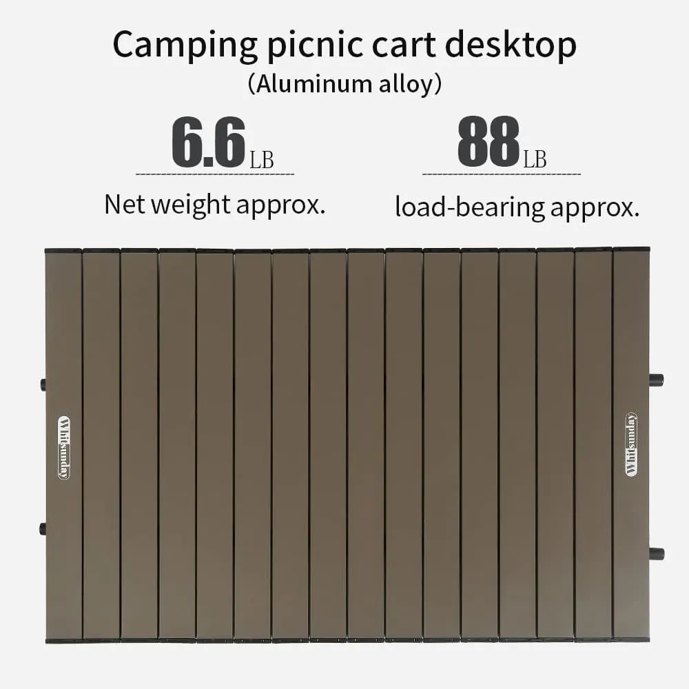 Whitsunday Outdoor Folding Table Aluminum (Sand Desert, Rectangle Standard)