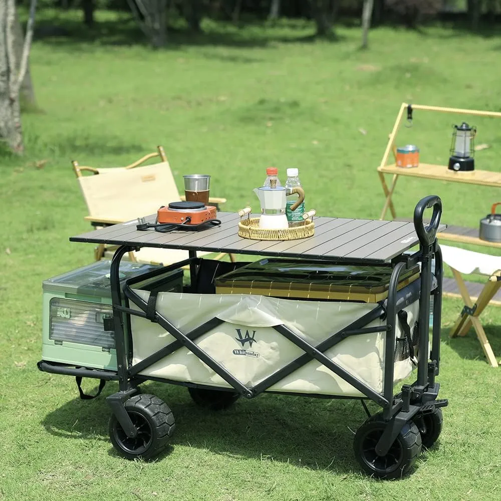 Whitsunday Outdoor Folding Table Aluminum (Sand Desert, Rectangle Standard)