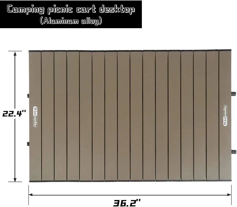 Whitsunday Outdoor Folding Table Aluminum (Sand Desert, Rectangle Standard)