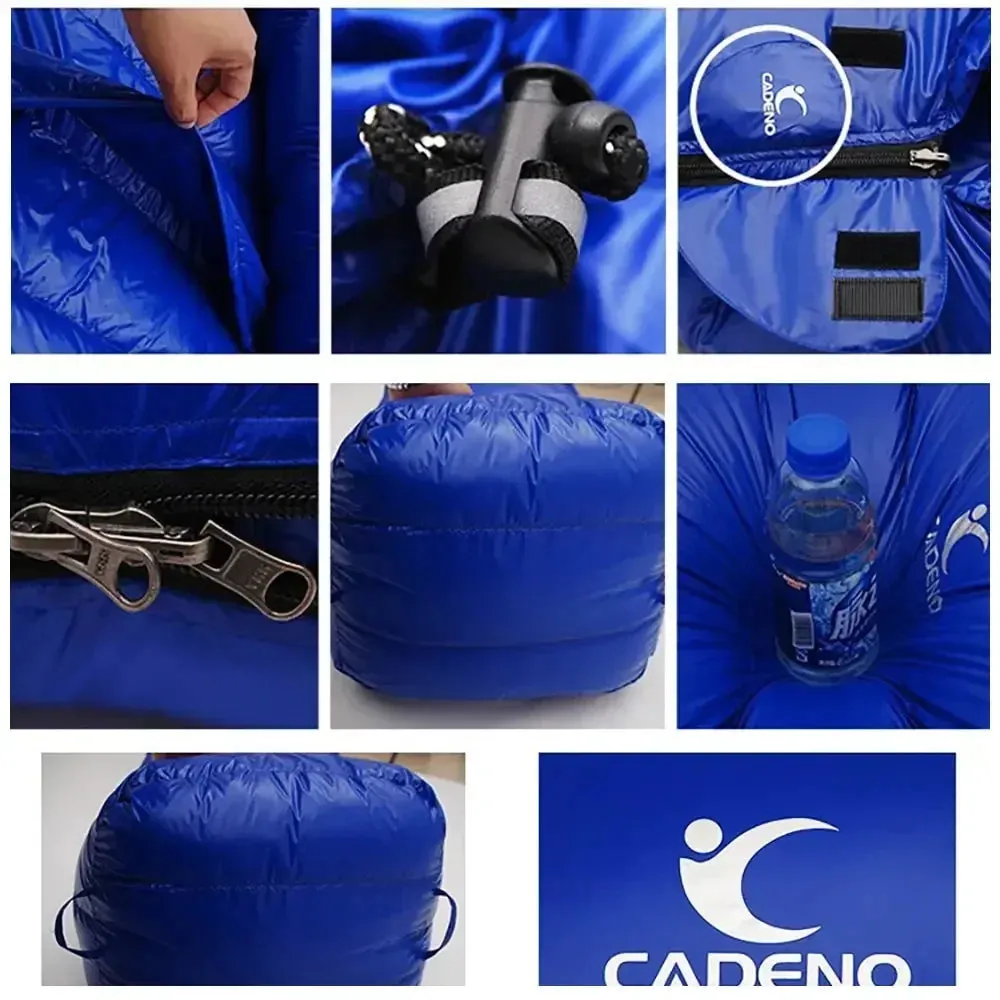 Winter Goose Down Sleeping Bag - Lightweight, Portable, and Warm for Outdoor Camping and Trekking