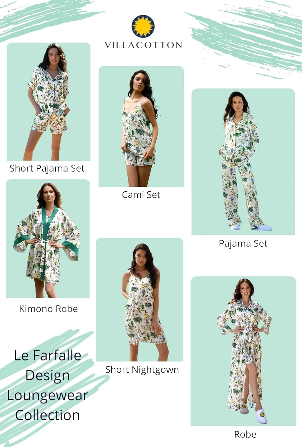 Women's Italian-Designed Kimono Robe - Silky-Soft, 100% Natural Luxe Viscose Rayon