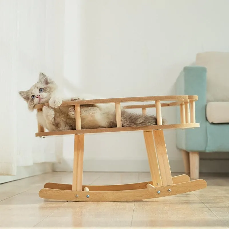 Wooden Pet Hammock Summer Cat Swing Cat Shaker