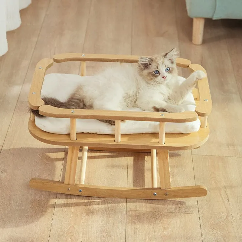 Wooden Pet Hammock Summer Cat Swing Cat Shaker