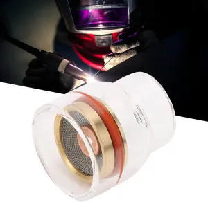 WP17 18 26 Welding Torch Filter Fluid Collet Strong Glass for Argon Arc Welding Nozzle (2.4mm)