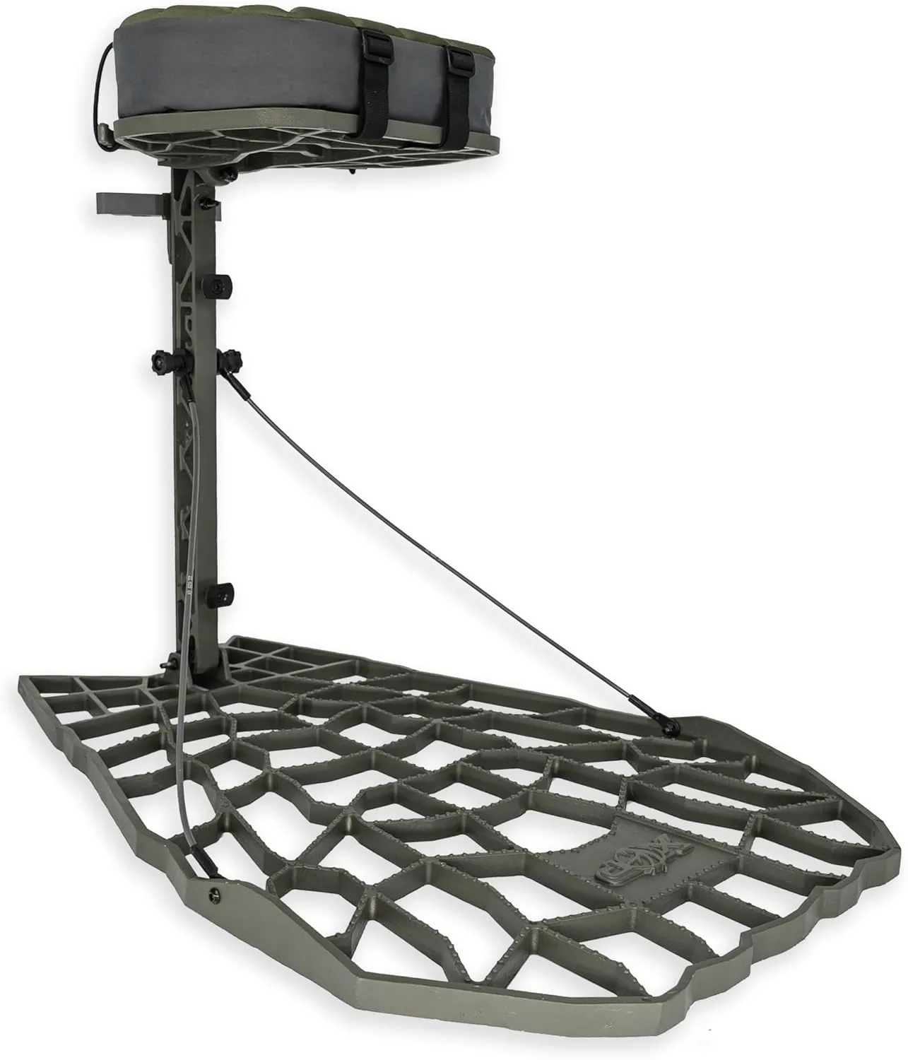 XOP Air Raid Evolution - Cast Aluminum Hang On Tree Stand for Hunting - Deluxe Deer Stand, Platform Dimensions - 21.5" X 31"