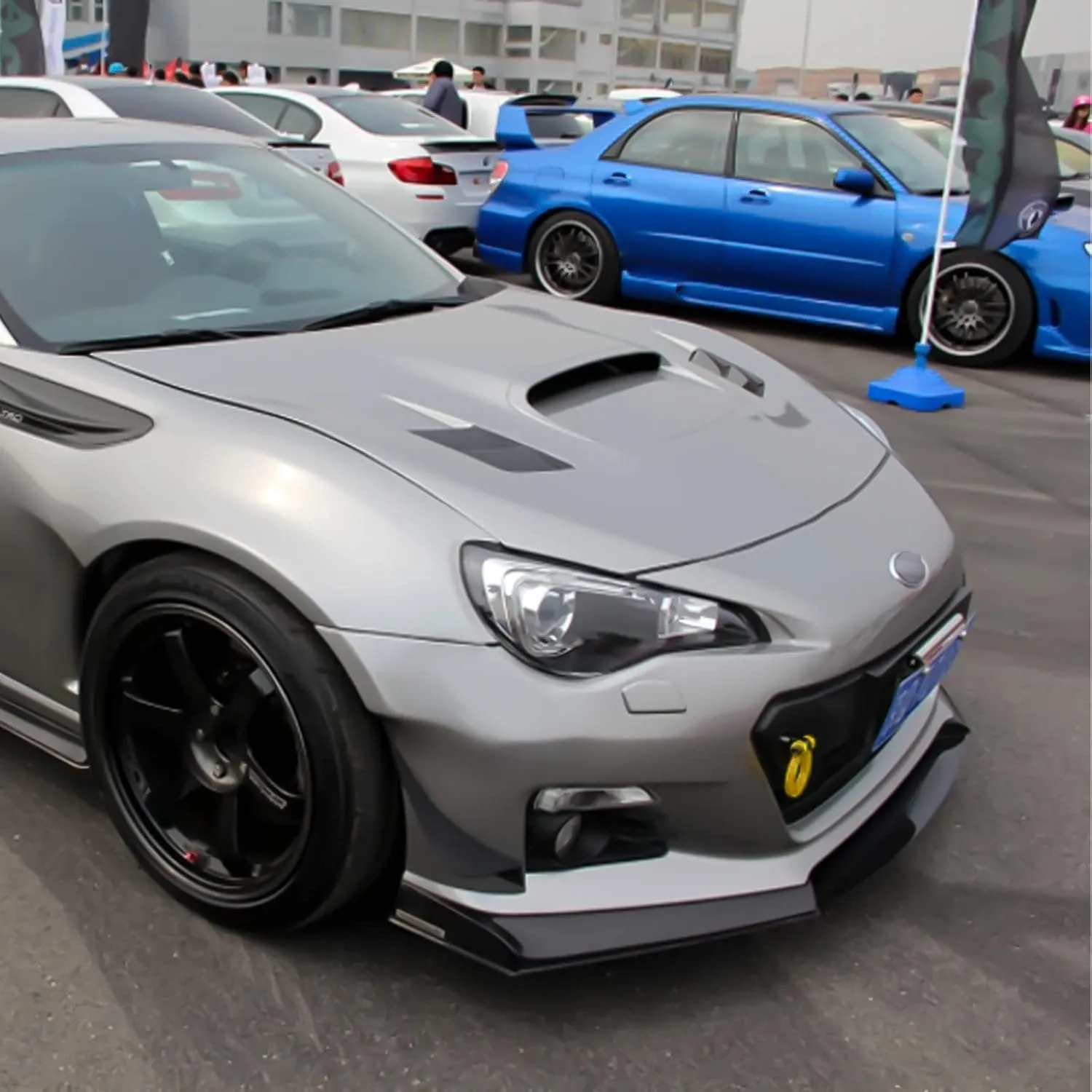 Xotic Tech JDM Sport Track Racing Style CNC Aluminum Screw-on Tow Hook Front Rear Bumper Compatible with Scion FR-S or Toyota 86 or Subaru BRZ Impreza WRX STi (Gold)