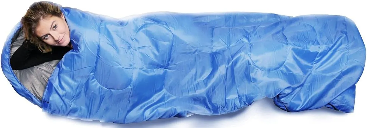 Yacht & Smith 1 Pack Camping Lightweight Sleeping Bag – 3 Season Warm & Cool Weather – Outdoor Gear, Adults and Kids, Hiking, Waterproof, Compact, Sleeping Bags Bulk Wholesale