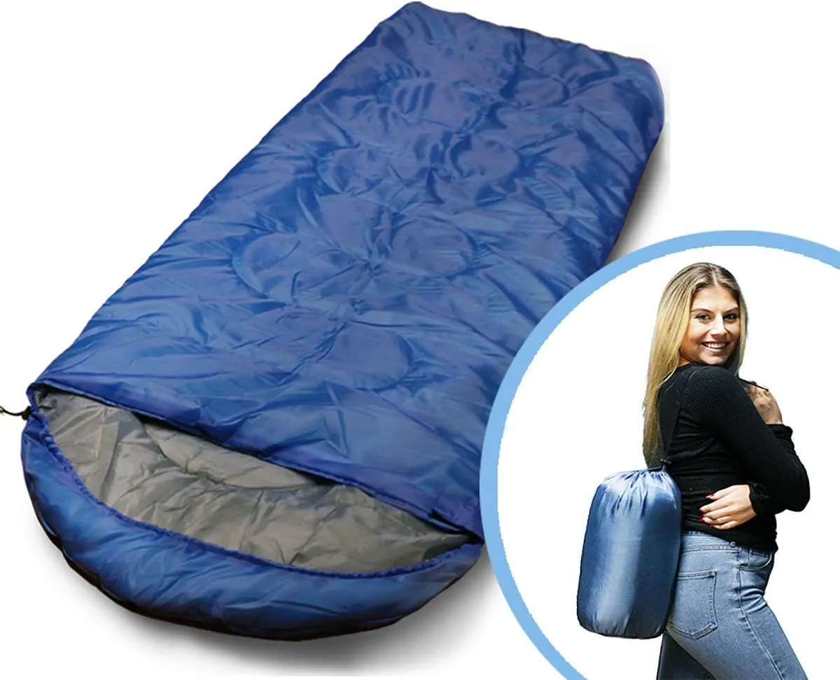 Yacht & Smith 1 Pack Camping Lightweight Sleeping Bag – 3 Season Warm & Cool Weather – Outdoor Gear, Adults and Kids, Hiking, Waterproof, Compact, Sleeping Bags Bulk Wholesale