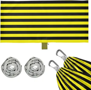 Yellow Black Stripe Fashion Outdoor Hammocks Hanging Hammock for Patio Backyard Lounge Base