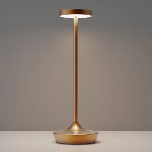 YHT Cordless Table Lamp Rechargeable,6000mAh Battery Operated LED Desk Lamp,Portable Outdoor Waterproof 3-Color Touch Dimmable Table Lights for Dining/Patio/Restaurant/Home (Bronze 1P)