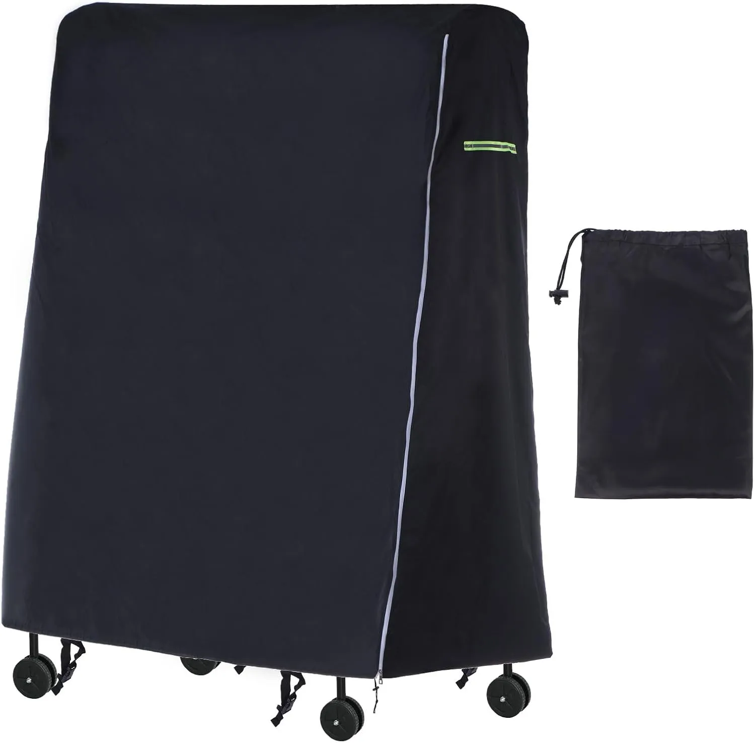 YOKIVE Folding Table Tennis Cover, Outdoor Fold Table Tennis Table Wrap with Zipper for Storage Table Furniture