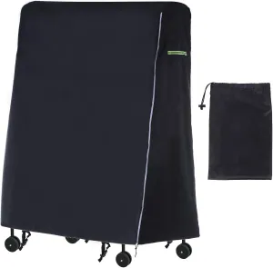 YOKIVE Folding Table Tennis Cover, Outdoor Fold Table Tennis Table Wrap with Zipper for Storage Table Furniture