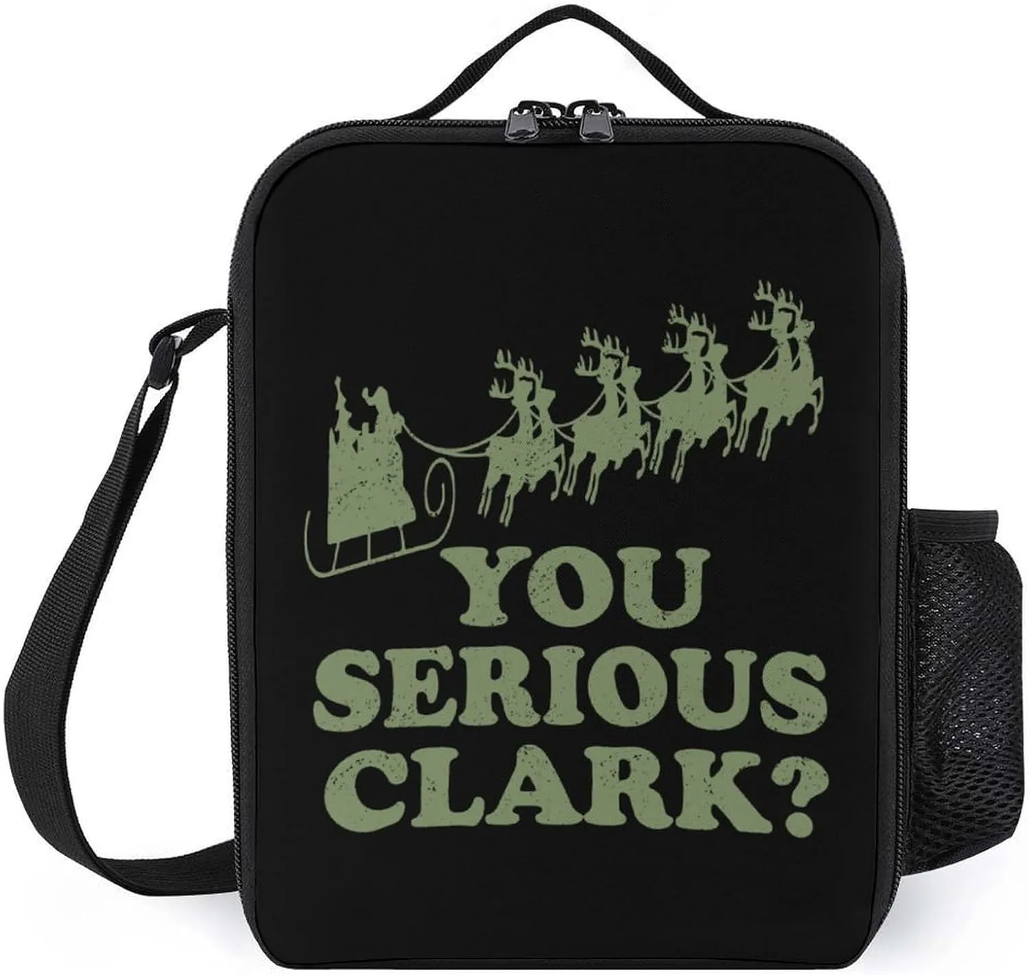 You Serious Clark Insulated Lunch Bag for Women Men Reusable Lunch Box Portable Lunch Tote Bag