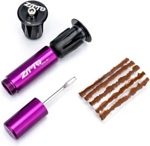 ZTTO Bicycle Tubeless Tire Fast Repair Kit for MTB and Road Bike, Tires Bar End Hidden Tool Components Integrated - Fast Fix a Puncture or Flat (AMZ-BSBT1G2)